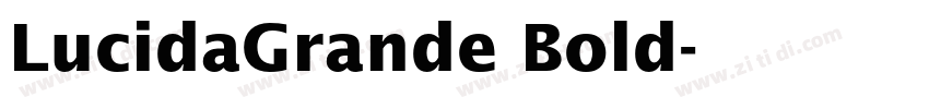 LucidaGrande Bold字体转换